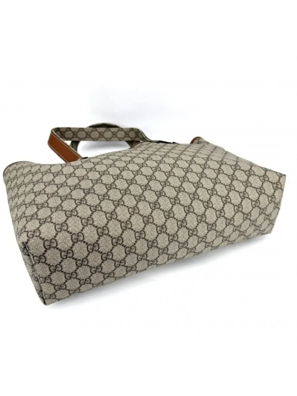 ★SOLD★ Gucci Tote Handbag Sherry Line Shoulder A4 Compatible GG Supreme Canvas - Picture 3 of 9